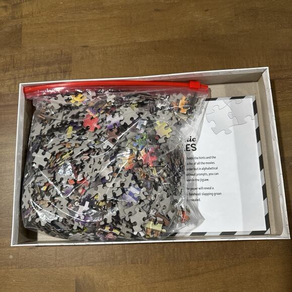 Hinkler Puzzle 100 Movie Visual Puns 1000 Piece Jigsaw Puzzle Infinity Fun - Picture 3 of 10